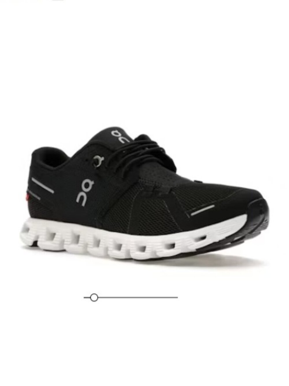 On Running Cloud 5 Black White Womens Sneakers Size 8 Very Good Condition